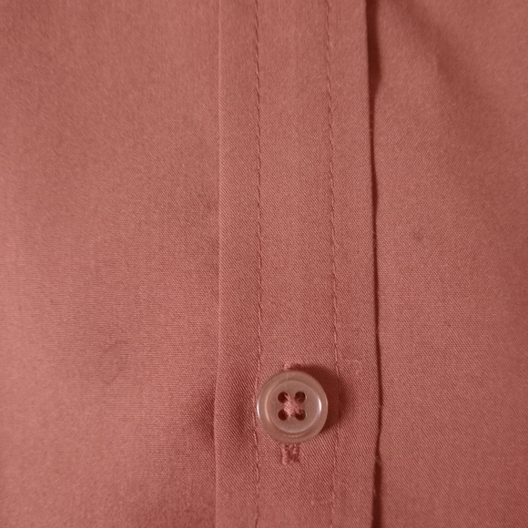 Chico's Women's Button Down Shirt Deep Burnt Orange size 2 - Picture 9 of 11